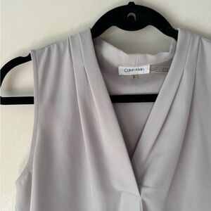 Calvin Klein Soft Gray Top Size Sm